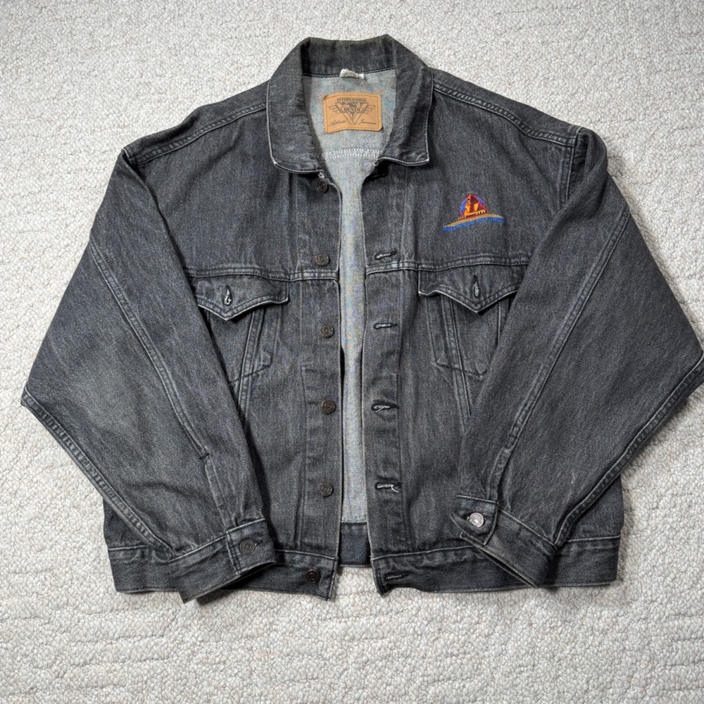 Vintage Black Denim Jacket - Hollywood Pictures (Disney Film Studio) - 90s Retro